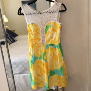 Lilly Pulitzer 💕Yellow Spring Dress Size 0